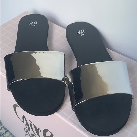 H&M silver slides - Picture 4 of 4